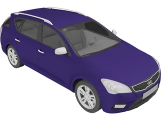 Kia Ceed SW (2013) 3D Model