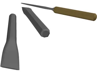 Chisels 3D Model