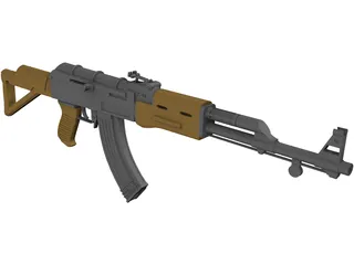 AK-47 Kalashnikov 3D Model
