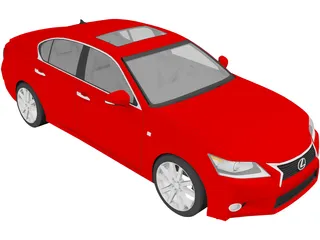 Lexus GS350 (2013) 3D Model