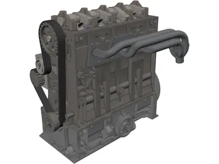 Citroen/Peugeot Engine 3D Model