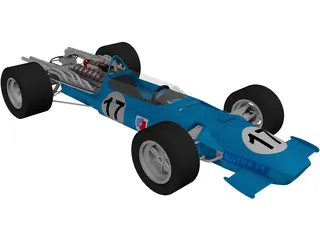 Matra F1 Racing Car (1967) 3D Model