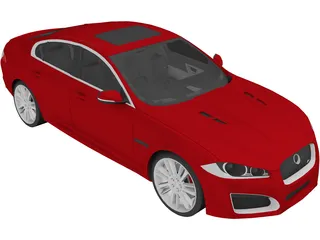 Jaguar XFR (2012) 3D Model
