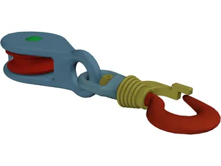 Crane Hook Small 3D Model
