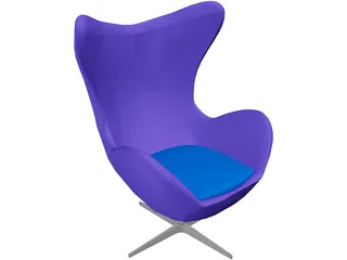 Egg Chair 3316 [Arne Jacobsen Classic] 3D Model