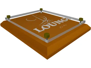 ADA Sign - Woodand Glass 3D Model