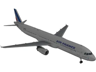 Airbus A320 Air France 3D Model