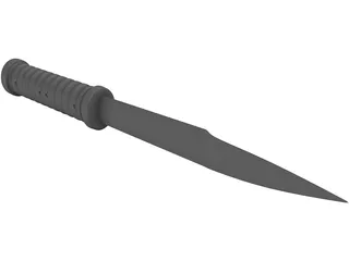 Tactical Knife 3D Model
