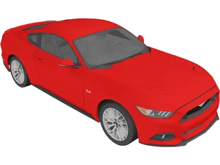 Ford Mustang GT (2015) 3D Model