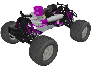 HPI RC Monster Truck Car 3D Model