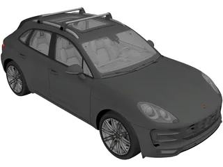 Porsche Macan Turbo (2014) 3D Model