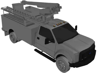 Ford F-450 Ultility Truck 3D Model