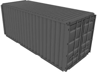 Shipping Container ISO 20ft 3D Model
