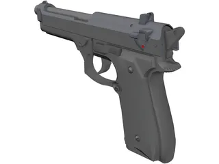 Beretta M9FS 3D Model