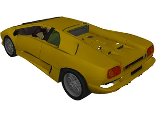Lamborghini Diablo (1990) 3D Model