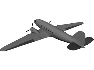 Douglas DC-3 3D Model
