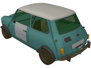 Mini Cooper S (1964) 3D Model