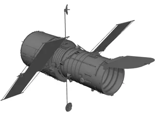 Hubble Space Telescope 3D Model