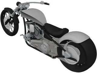 Custom Chopper 3D Model