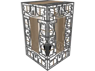Golden Cage 3D Model
