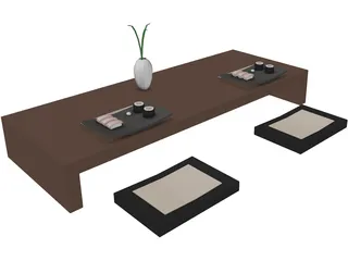 China Table 3D Model