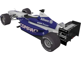 F1 Car Williams (2001) 3D Model