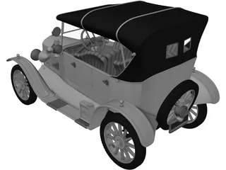 Ford Model T (1924) 3D Model