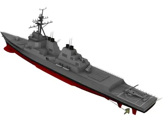 Arleigh Burke-Class Destroyer 3D Model