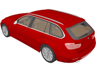 BMW 3-Series Touring [F31] (2013) 3D Model