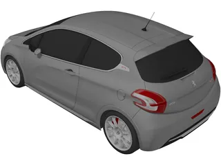 Peugeot 208 GTI 3D Model