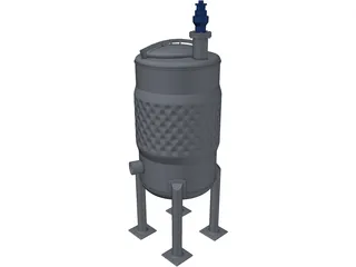 Wine Fermenter 3D Model