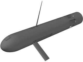 Unmanned Underwater Vehicle (UUV) 3D Model