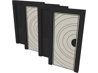 Art Deco Doors 3D Model