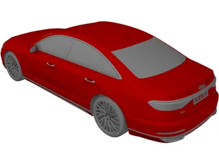 Audi A8 (2017) 3D Model