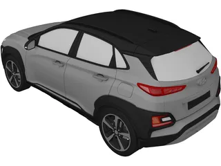Hyundai Kona (2018) 3D Model