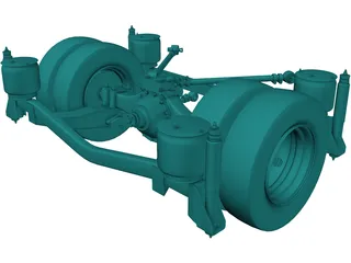 Rear Axle Low Floor Bus 3D Model