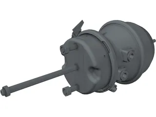 Brake Tristop Cylinder 3D Model