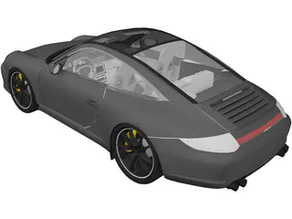 Porsche 911 Targa (2007) 3D Model
