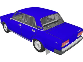VAZ 2107 3D Model
