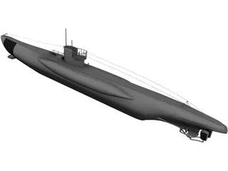U boot VII 3D Model