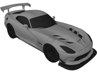 Dodge Viper ACR (2016) 3D Model