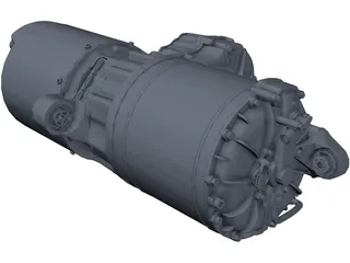 Tesla Large Drive Motor 3D Model