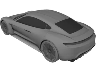 Porsche Mission E Concept (2015) 3D Model