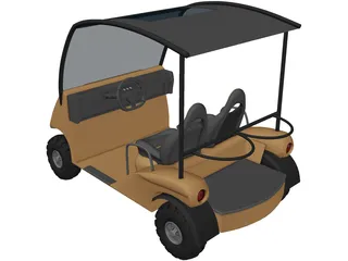 Golf Cart 3D Model