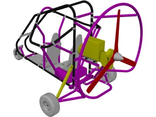Powered Parachute 3D Model