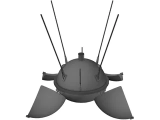 Luna 9 3D Model