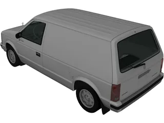 Dodge Mini Ram Van (1984) 3D Model