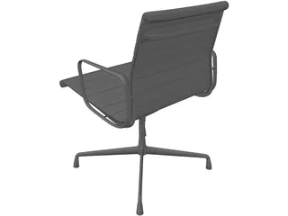Charles Eames Aluminum Office Ball Chair 3D Model