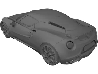 Alfa Romeo 4C Launch Edition 3D Model