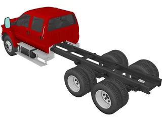 Ford F-650 Crew Cab 6x4 (2016) 3D Model